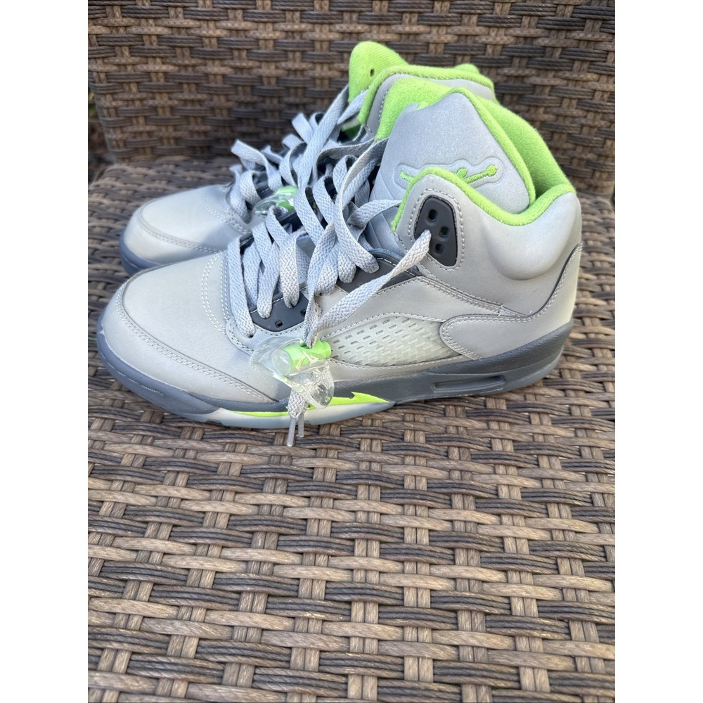 Jordan Air Jordan 5 Unisex Kids Sneaker US 6.5 Leather Mid Top White - Picture 3 of 6